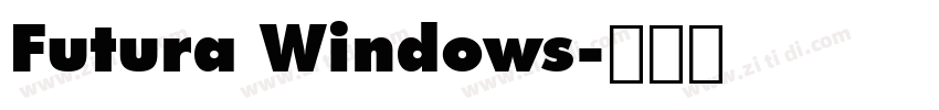 Futura Windows字体转换 Futura Windows字体转换